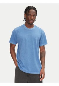 G-Star RAW - G-Star Raw T-Shirt Overdyed D27760-C756 Niebieski Regular Fit. Kolor: niebieski. Materiał: bawełna