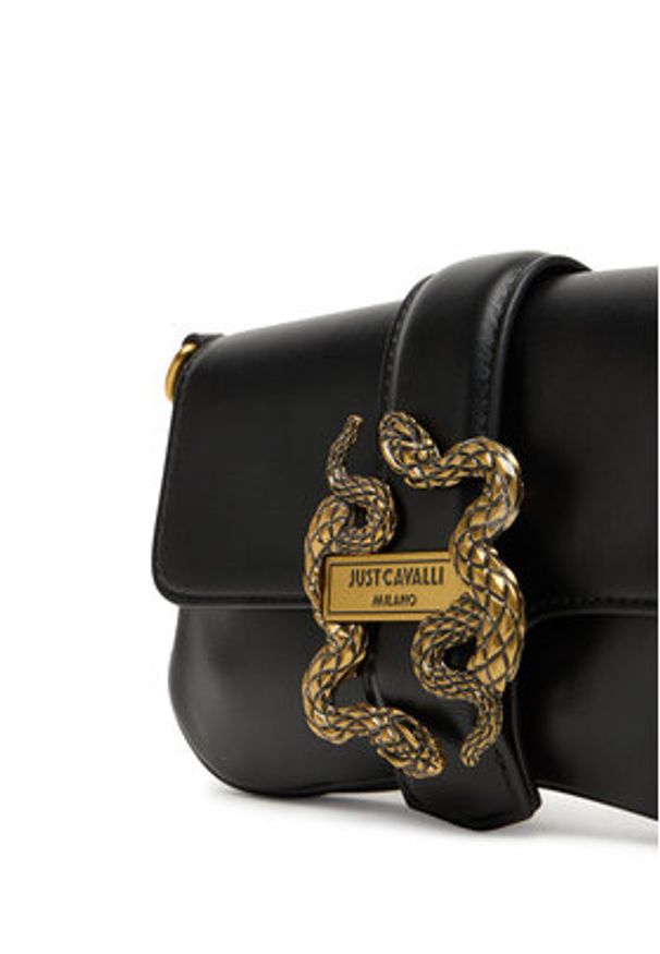 Just Cavalli Torebka 79RA4BA7 ZSA89 Czarny. Kolor: czarny. Materiał: skórzane