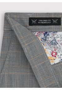 PAKO LORENTE – Szare męskie spodnie w kratkę P23SF-WX-010-S-S - Pako Lorente. Kolor: szary. Materiał: poliester, wiskoza, elastan. Wzór: kratka #2