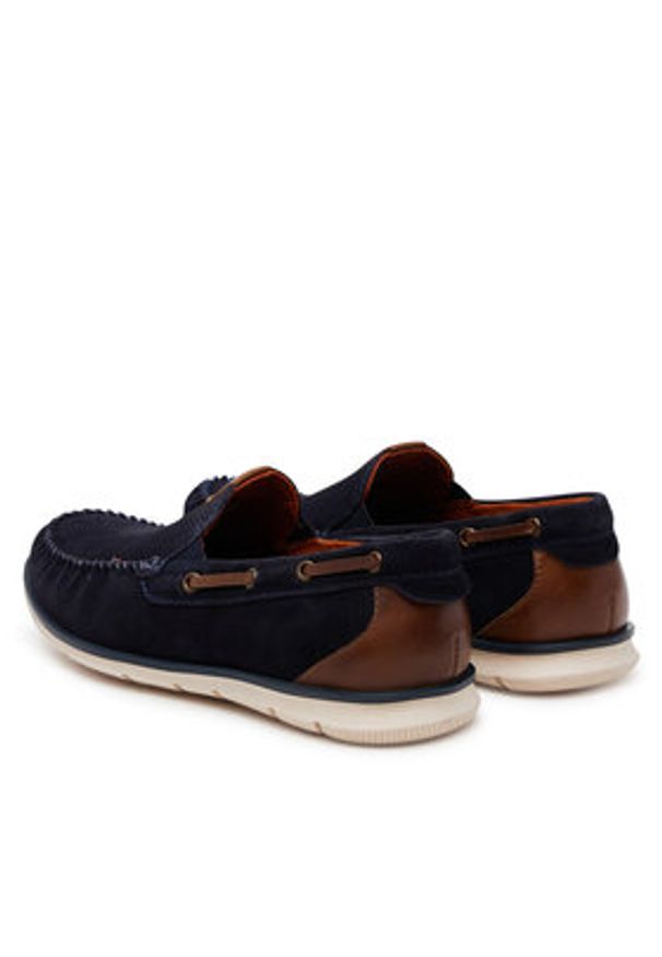 Bugatti Mokasyny 321-ARU61-1400 Granatowy. Kolor: niebieski. Materiał: skóra, zamsz