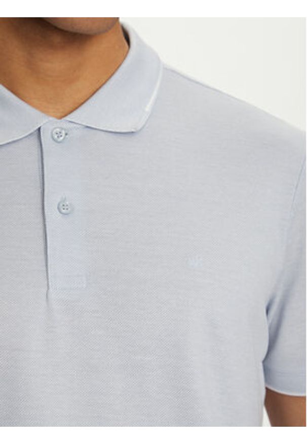 Calvin Klein Polo K10K114475 Niebieski Regular Fit. Typ kołnierza: polo. Kolor: niebieski. Materiał: bawełna