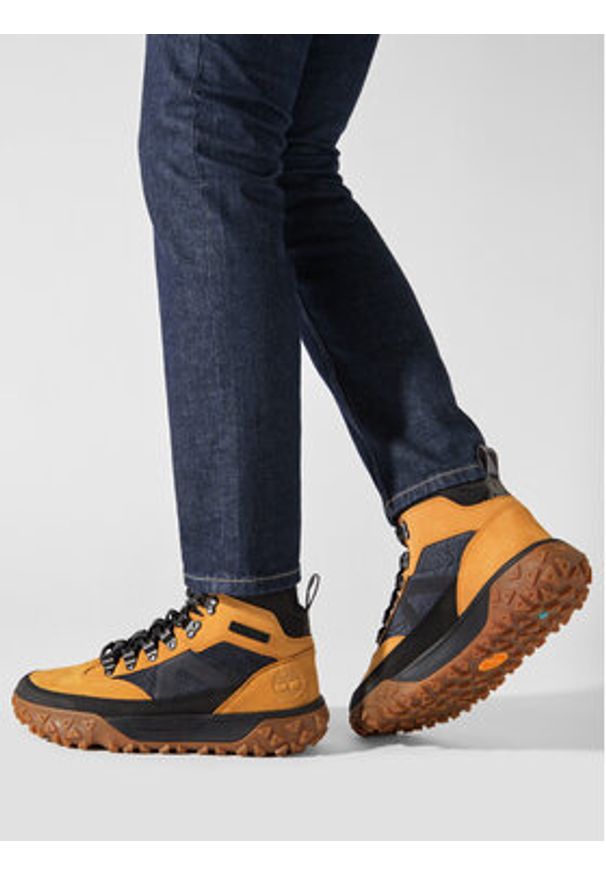 Timberland Sneakersy Gs Motion 6 Mid F/L Wp TB0A67JC2311 Brązowy. Kolor: brązowy. Materiał: skóra, nubuk