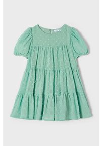 Mayoral sukienka dziecięca kolor turkusowy mini oversize. Kolor: turkusowy. Typ sukienki: oversize. Długość: mini
