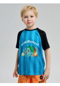 Sinsay - Koszulka z nadrukiem Pokemon - niebieski. Kolor: niebieski. Wzór: nadruk #1