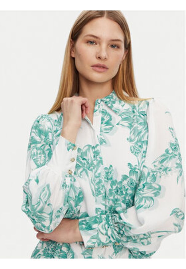 Guess Sukienka wieczorowa W5PK1C WHHC0 Turkusowy Regular Fit. Kolor: turkusowy. Materiał: syntetyk. Styl: wizytowy