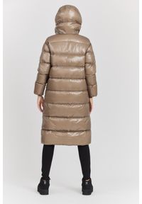 Hetrego - HETREGO Beżowy damski płaszcz puchowy Tara Woman Oversized Quilted Coat, Rozmiar 40 EU - 44 IT. Kolor: beżowy. Materiał: puch. Długość rękawa: długi rękaw. Długość: długie #6