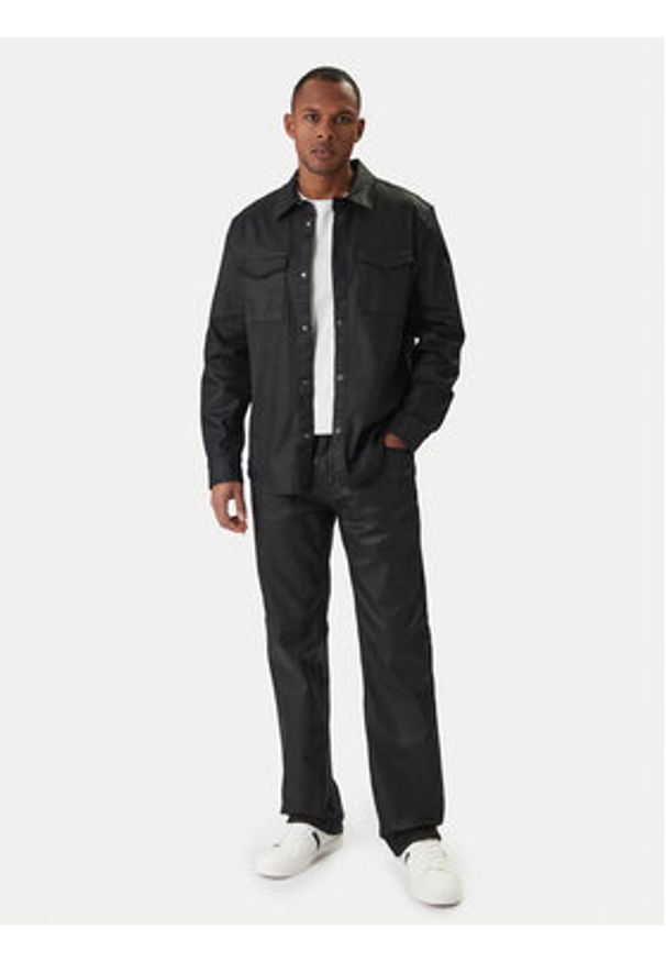 Guess Koszula jeansowa M6RH75 D6480 Czarny Regular Fit. Kolor: czarny. Materiał: bawełna