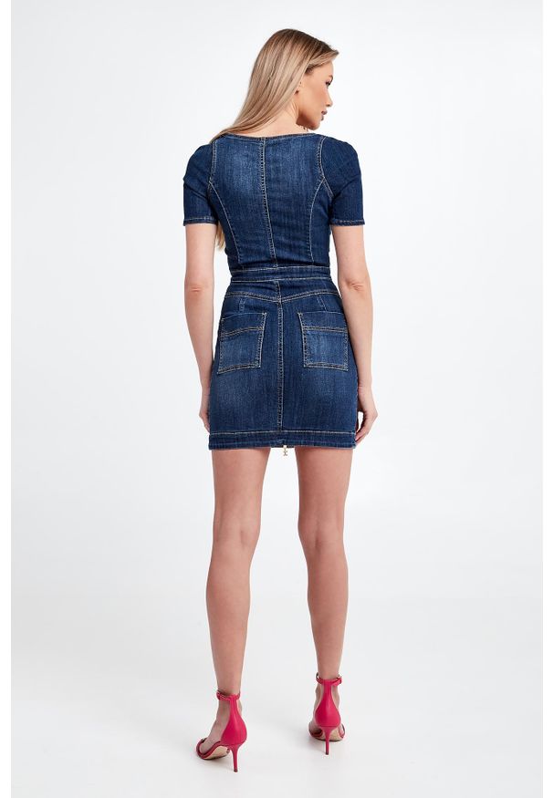 Elisabetta Franchi - Sukienka jeansowa ELISABETTA FRANCHI. Materiał: jeans