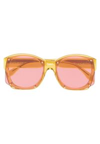 Alexander McQueen - ALEXANDER MCQUEEN - Okulary przeciwsłoneczne. Kształt: okrągłe. Kolor: żółty