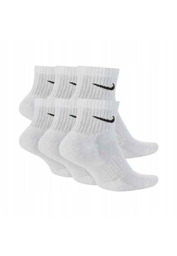 Nike - Skarpety Za Kostkę Unisex Dla Dorosłych (zestaw 6 Sztuk). Kolor: biały. Sport: turystyka piesza
