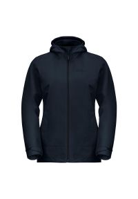 Kurtka uniwersalna damska Jack Wolfskin 11156211010. Typ kołnierza: kaptur. Kolor: czarny, niebieski, wielokolorowy