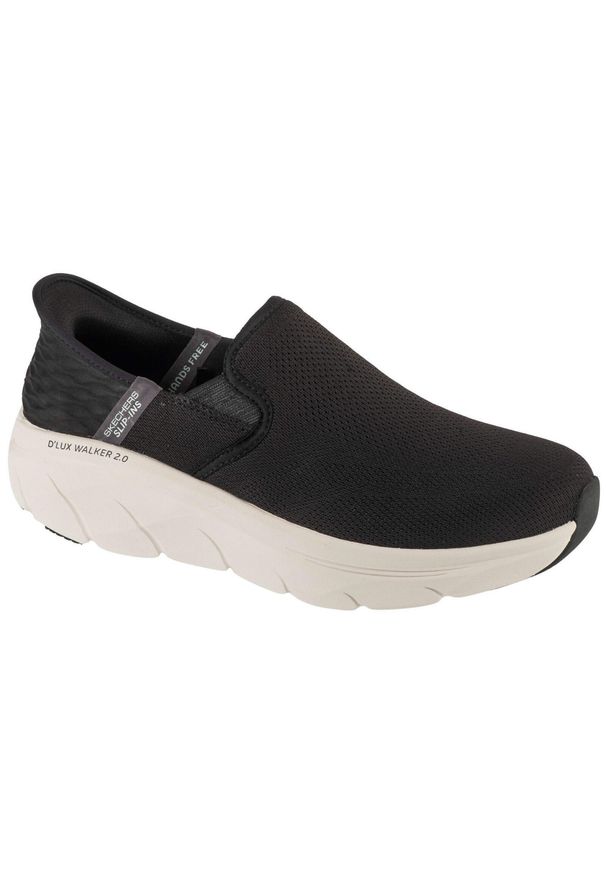 skechers - Buty sportowe Sneakersy męskie, Slip-ins: D'Lux Walker 2.0 - Reeler. Kolor: czarny. Sport: turystyka piesza