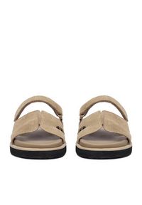 Gino Rossi - GINO ROSSI Klapki C-CLB-P1927A Beżowy. Kolor: beżowy. Materiał: skóra, zamsz #4