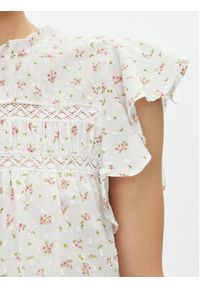 Vero Moda Bluzka Trine 10301205 Biały Standard Fit. Kolor: biały. Materiał: bawełna #4