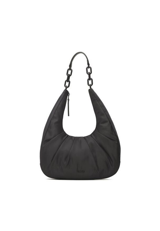 Calvin Klein Torebka Soft Nylon Cres Shoulder Bag Md K60K610645 Czarny. Kolor: czarny