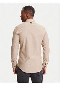G-Star RAW - G-Star Raw Koszula Marine D24963-D914 Beżowy Slim Fit. Kolor: beżowy. Materiał: bawełna. Styl: marine