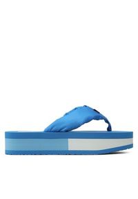 Tommy Jeans Japonki Webbing Mid Beach Sndl Nw Strip EN0EN02114 Niebieski. Kolor: niebieski. Materiał: materiał #5