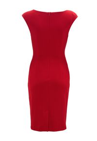 Swing Sukienka koktajlowa 5AI16700 Czerwony Slim Fit. Kolor: czerwony. Materiał: syntetyk. Styl: wizytowy #2