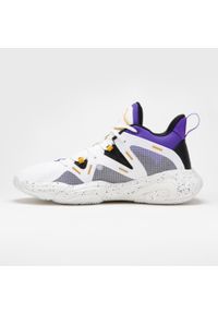 TARMAK - Buty do koszykówki dla kobiet i mężczyzn Tarmak NBA 900 MID-3 Los Angeles Lakers. Materiał: kauczuk. Szerokość cholewki: normalna. Sport: koszykówka