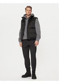 Hugo - HUGO Bezrękawnik Baltino2411 50525366 Czarny Slim Fit. Kolor: czarny. Materiał: syntetyk. Długość rękawa: bez rękawów
