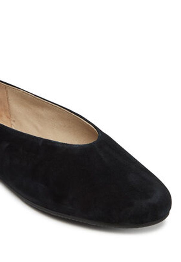 Calvin Klein Baleriny Ballerina Round Hw Sue HW0HW02565 Czarny. Kolor: czarny. Materiał: skóra