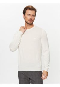 BOSS - Boss Sweter Botto-L 50476364 Écru Regular Fit. Materiał: wełna