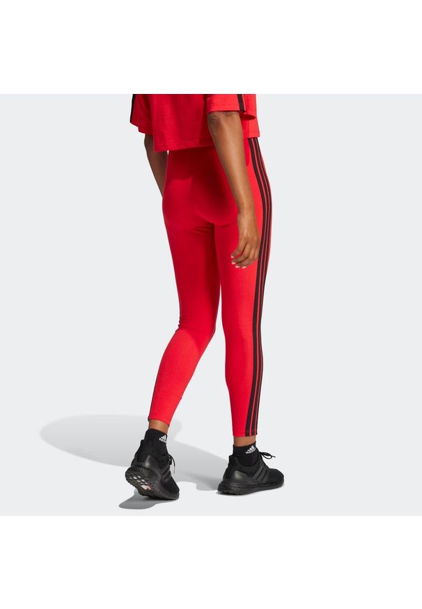 Adidas - Legginsy fitness damskie ADIDAS. Materiał: włókno, materiał, bawełna. Sport: fitness