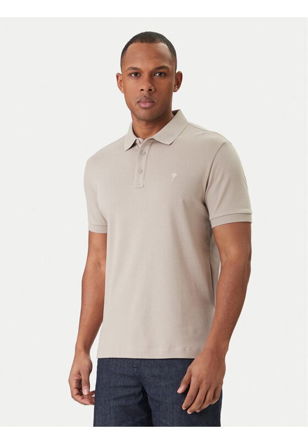 JOOP! Polo Primo 30046975 Beżowy Modern Fit. Typ kołnierza: polo. Kolor: beżowy. Materiał: bawełna