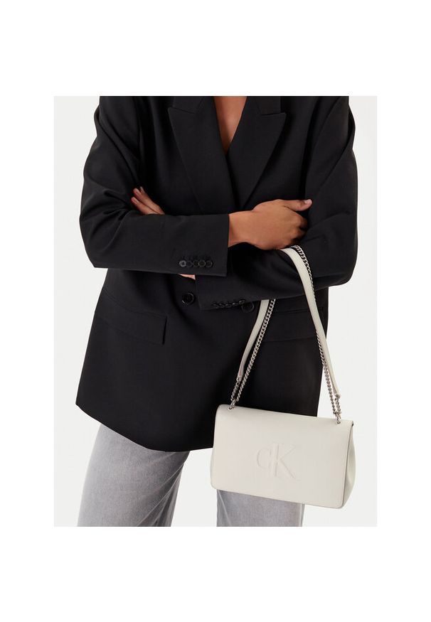 Torebka Calvin Klein Jeans. Kolor: biały