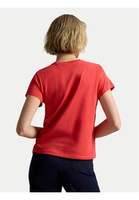Polo Ralph Lauren T-Shirt 211B14605021 Czerwony jasny Classic Fit. Typ kołnierza: polo. Kolor: czerwony. Materiał: bawełna #4