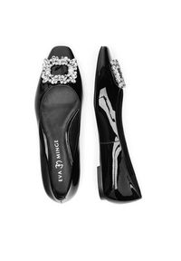 Eva Minge Baleriny SAGE-V1936-65-1 Czarny. Kolor: czarny. Materiał: lakier, skóra #5