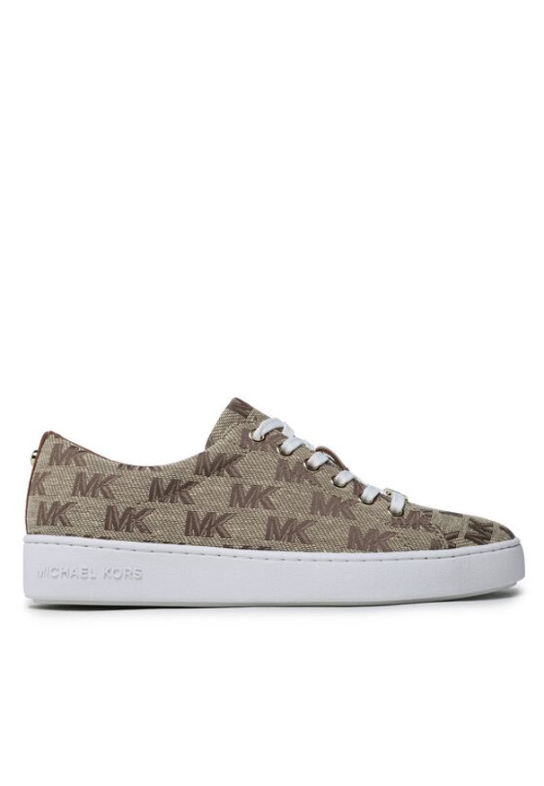 MICHAEL Michael Kors Tenisówki Keaton Lace Up 43S3KTFS1Y Brązowy. Kolor: brązowy. Materiał: materiał