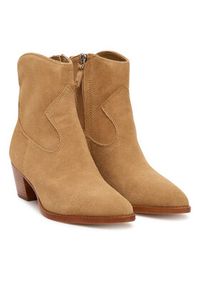 Lauren Ralph Lauren - LAUREN RALPH LAUREN Botki 802974389001 Brązowy. Kolor: brązowy. Materiał: zamsz, skóra #5