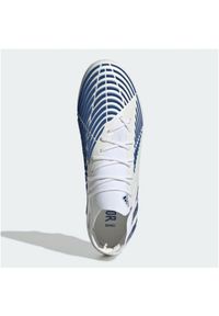 Adidas - Buty piłkarskie adidas Predator Edge.1 L Fg M GV7388 białe białe. Zapięcie: pasek. Kolor: biały. Materiał: syntetyk, guma. Szerokość cholewki: normalna. Wzór: paski. Sport: piłka nożna