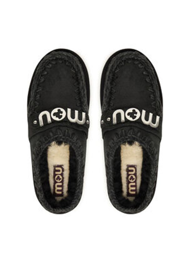 Mou Śniegowce MU.FW531001B Czarny. Kolor: czarny. Materiał: skóra