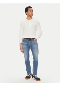 Tommy Jeans Longsleeve Henley DM0DM20379 Biały Regular Fit. Typ kołnierza: typu henley. Kolor: biały. Materiał: bawełna. Długość rękawa: długi rękaw #2