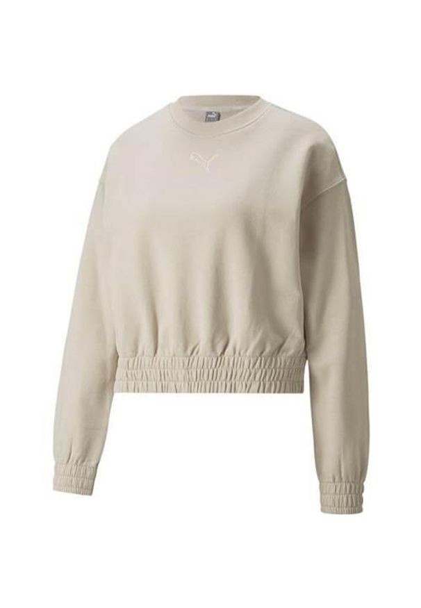 Bluza sportowa damska Puma Crew TR. Kolor: biały. Sport: fitness