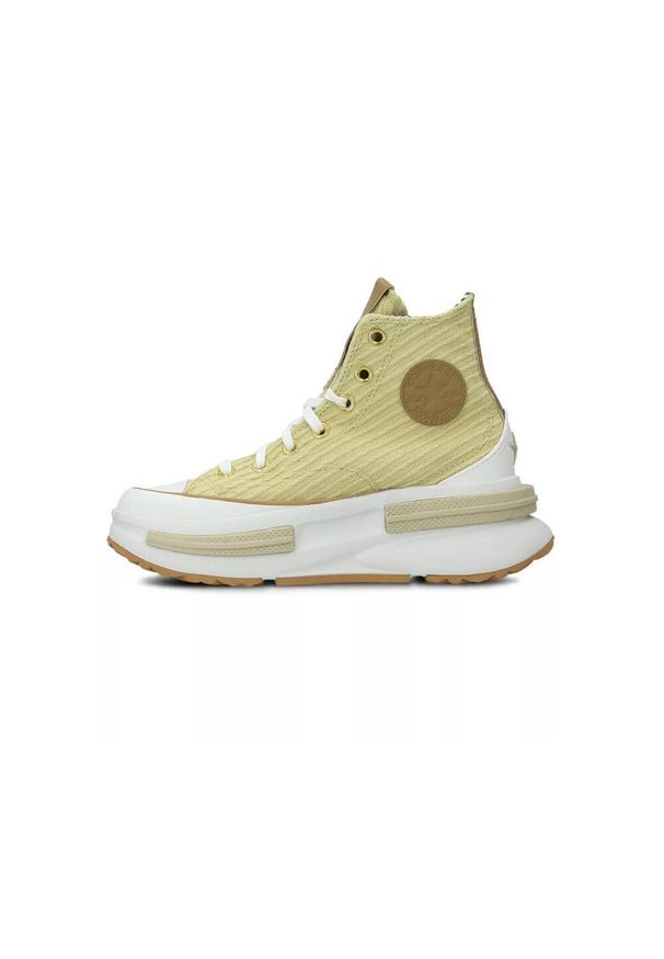 Buty sportowe Converse Run Star Legacy CX Platform Textured. Kolor: żółty. Materiał: materiał. Obcas: na platformie. Sport: bieganie