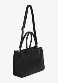 Renee - Czarna Torebka Shopperka Mała z Dodatkowym Paskiem na Ramię Helseki. Kolor: czarny. Styl: elegancki, casual. Rodzaj torebki: na ramię #3