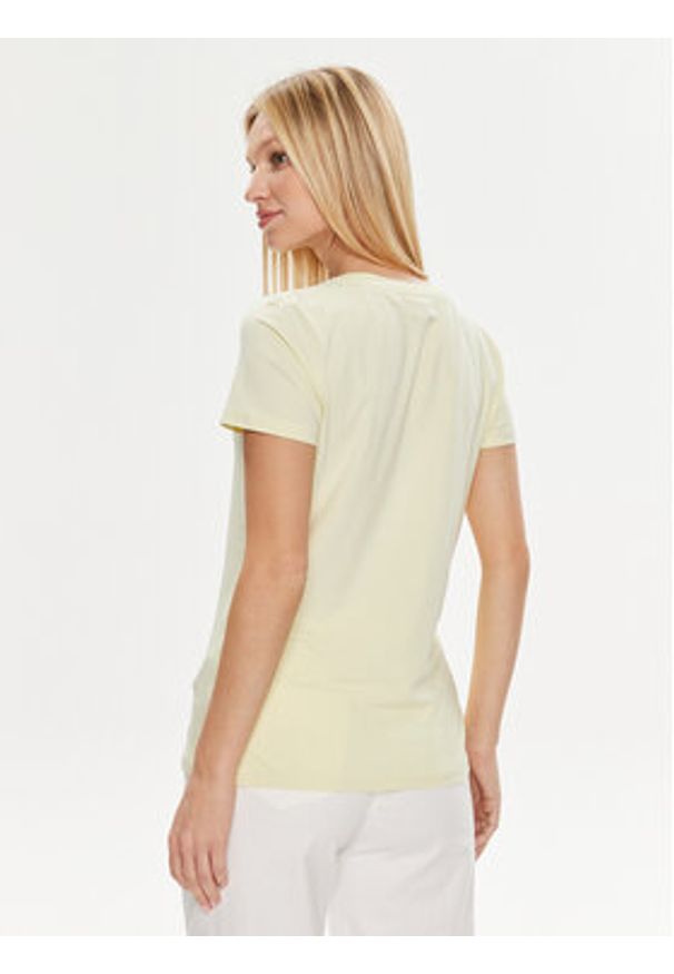 Guess T-Shirt Skylar V4GI09 J1314 Zielony Slim Fit. Kolor: zielony. Materiał: bawełna