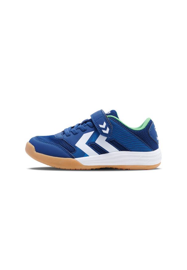 Buty do chodzenia dla dzieci Hummel Multiplay Stable Vc. Zapięcie: rzepy. Kolor: niebieski. Materiał: materiał, syntetyk, tkanina. Szerokość cholewki: normalna. Sport: turystyka piesza