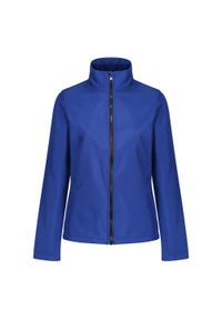 Regatta - Kurtka Damska Ablaze Printable Soft Shell. Kolor: niebieski. Sport: turystyka piesza
