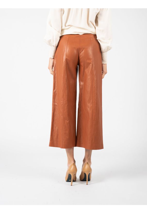 Pinko Spodnie "Campo" | 1G1699 Y6W7 | Kobieta | Brązowy. Stan: podwyższony. Kolor: brązowy. Materiał: tkanina