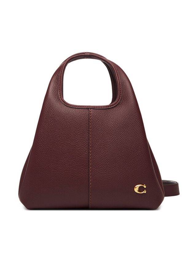 Coach Torebka CM545 Bordowy. Kolor: czerwony. Materiał: skórzane
