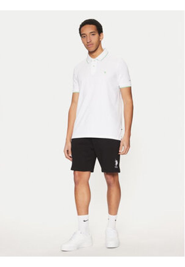 U.S. Polo Assn. Szorty sportowe MUP3355 Czarny Regular Fit. Kolor: czarny. Materiał: bawełna. Styl: sportowy