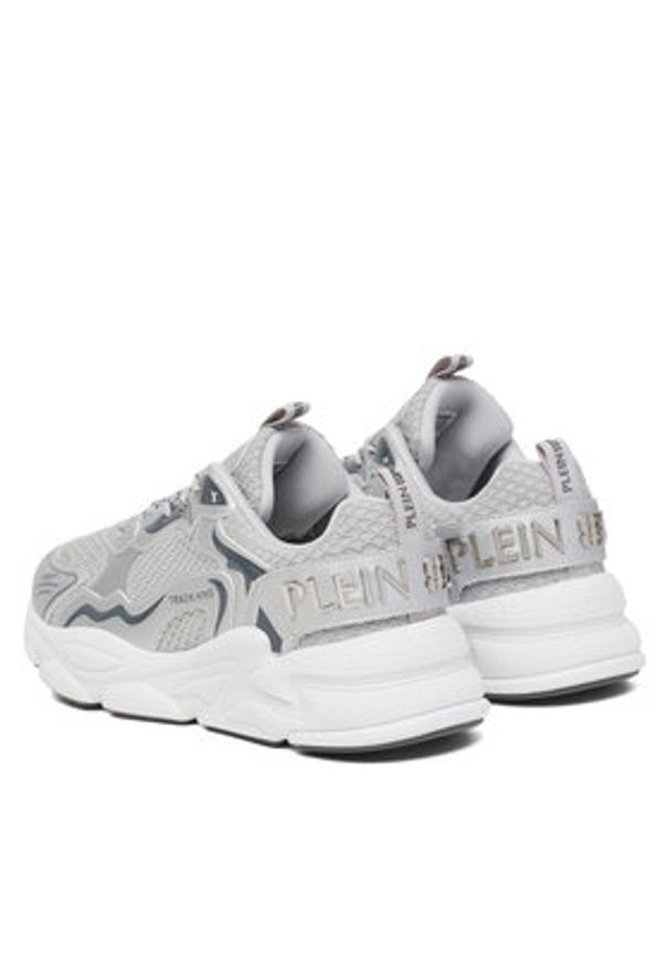 Plein Sport Sneakersy Track-King Mag FAES USC0843 STE003N Szary. Kolor: szary. Materiał: mesh