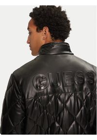 Guess Kurtka z imitacji skóry M4BL28 WGJ60 Czarny Regular Fit. Kolor: czarny. Materiał: syntetyk