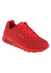 skechers - Buty sportowe Sneakersy dziewczęce, Uno Stand On Air. Kolor: czerwony. Sport: turystyka piesza