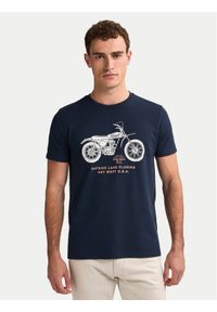Petrol Industries T-Shirt M-1050-TSR707 Granatowy Regular Fit. Kolor: niebieski. Materiał: bawełna