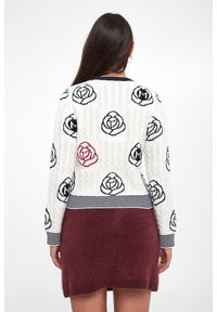Marella Sport - Sweter damski wełniany Fumato MARELLA SPORT. Materiał: wełna. Styl: sportowy #4